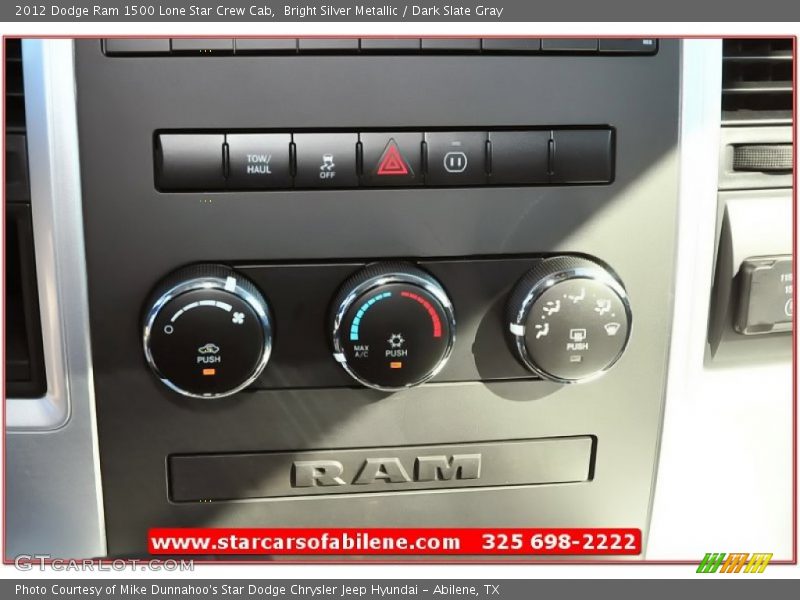 Bright Silver Metallic / Dark Slate Gray 2012 Dodge Ram 1500 Lone Star Crew Cab
