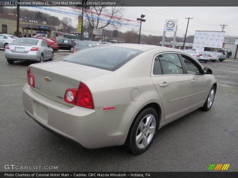 Gold Mist Metallic / Cocoa/Cashmere 2011 Chevrolet Malibu LS