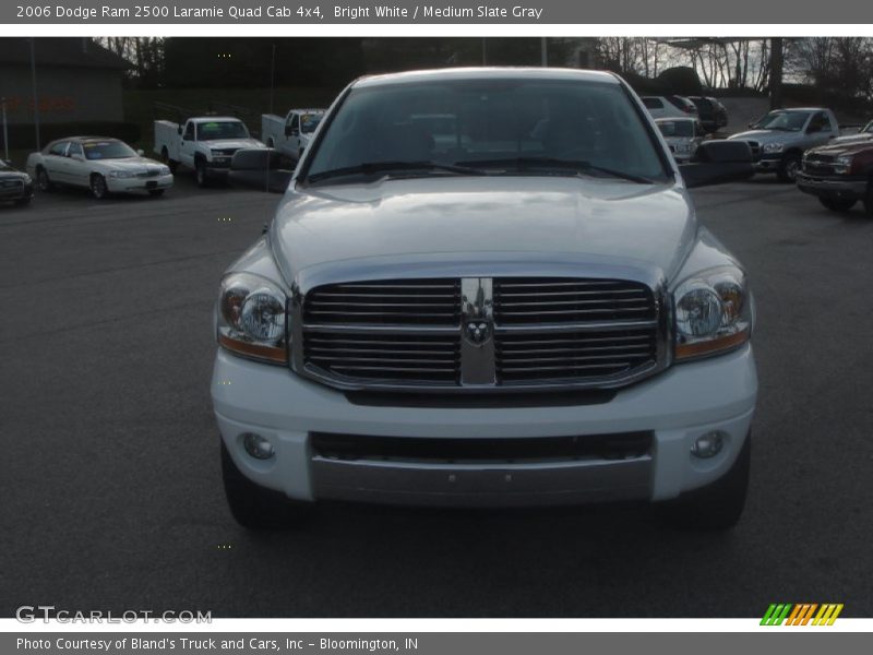 Bright White / Medium Slate Gray 2006 Dodge Ram 2500 Laramie Quad Cab 4x4