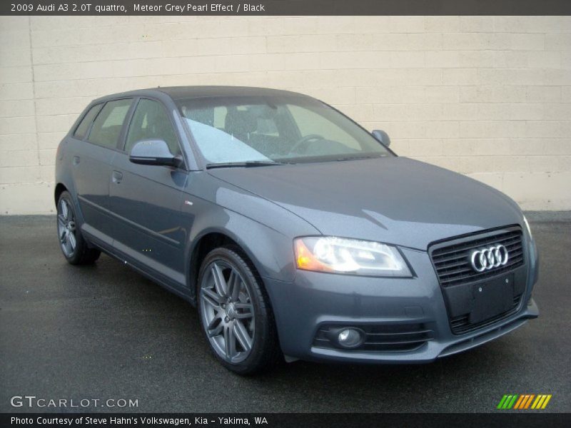 Meteor Grey Pearl Effect / Black 2009 Audi A3 2.0T quattro