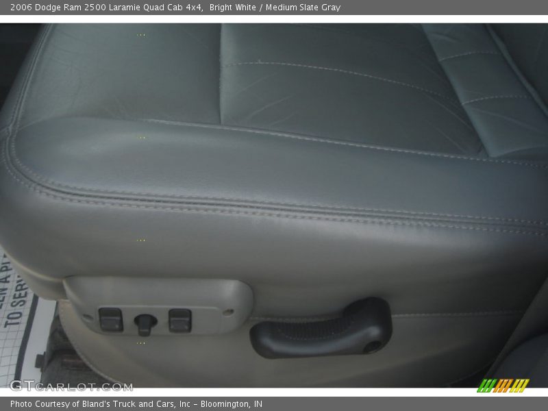 Bright White / Medium Slate Gray 2006 Dodge Ram 2500 Laramie Quad Cab 4x4
