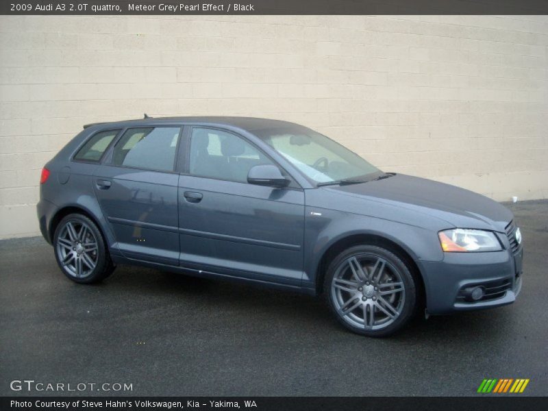 Meteor Grey Pearl Effect / Black 2009 Audi A3 2.0T quattro