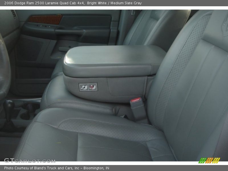 Bright White / Medium Slate Gray 2006 Dodge Ram 2500 Laramie Quad Cab 4x4