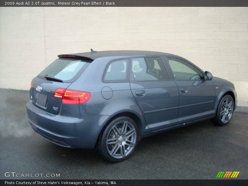 Meteor Grey Pearl Effect / Black 2009 Audi A3 2.0T quattro