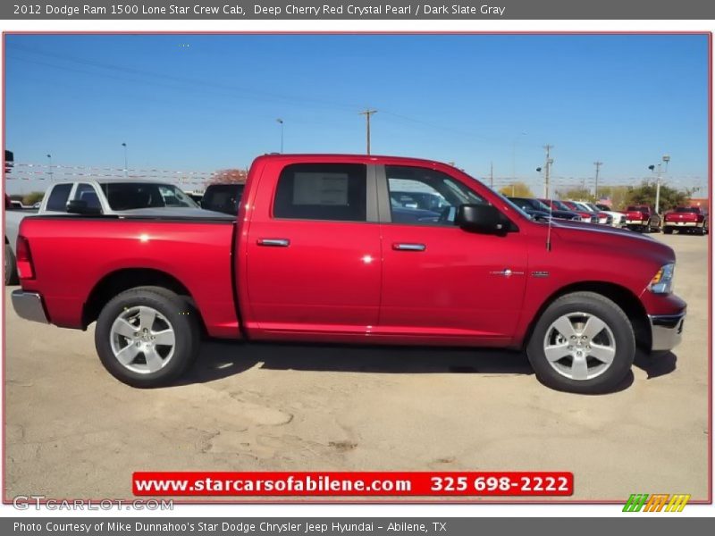 Deep Cherry Red Crystal Pearl / Dark Slate Gray 2012 Dodge Ram 1500 Lone Star Crew Cab