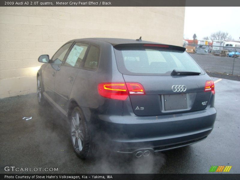 Meteor Grey Pearl Effect / Black 2009 Audi A3 2.0T quattro