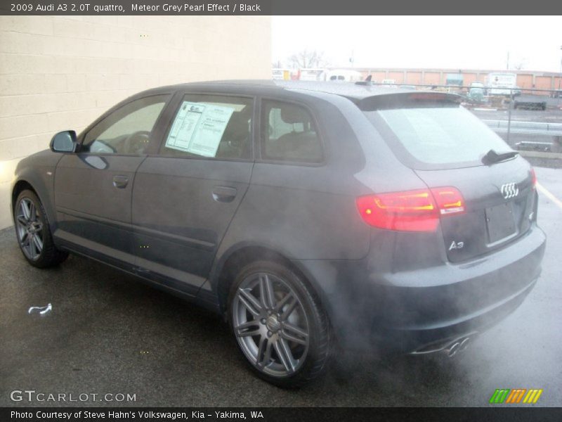 Meteor Grey Pearl Effect / Black 2009 Audi A3 2.0T quattro