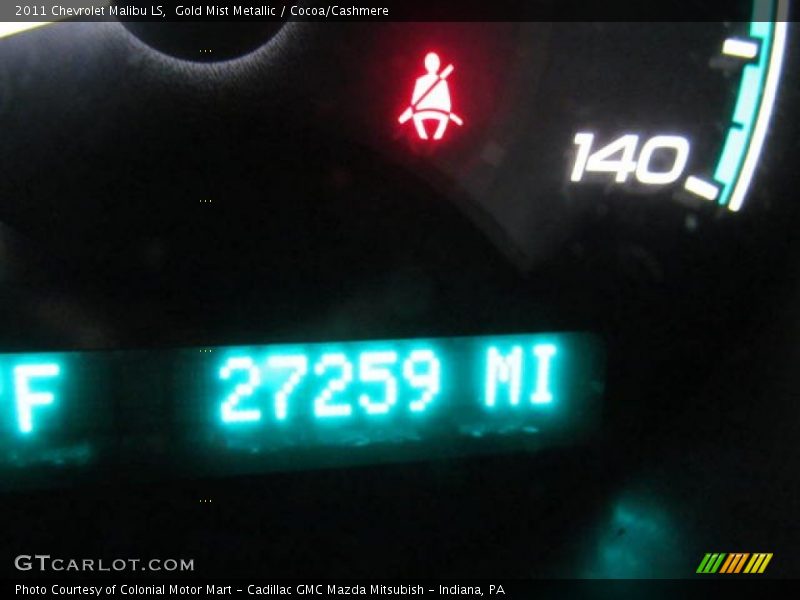 Gold Mist Metallic / Cocoa/Cashmere 2011 Chevrolet Malibu LS