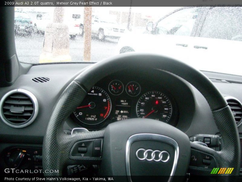Meteor Grey Pearl Effect / Black 2009 Audi A3 2.0T quattro