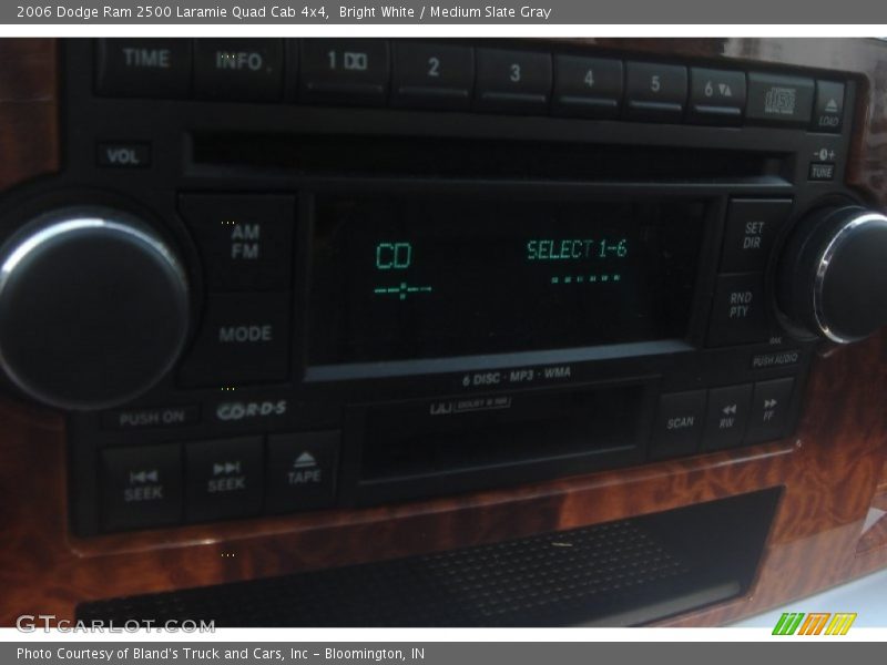 Bright White / Medium Slate Gray 2006 Dodge Ram 2500 Laramie Quad Cab 4x4
