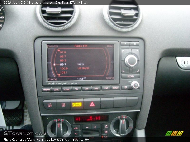 Meteor Grey Pearl Effect / Black 2009 Audi A3 2.0T quattro