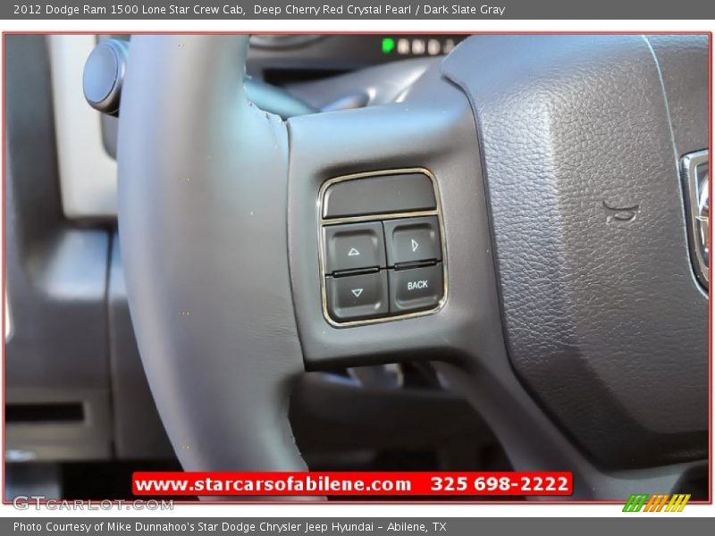 Deep Cherry Red Crystal Pearl / Dark Slate Gray 2012 Dodge Ram 1500 Lone Star Crew Cab