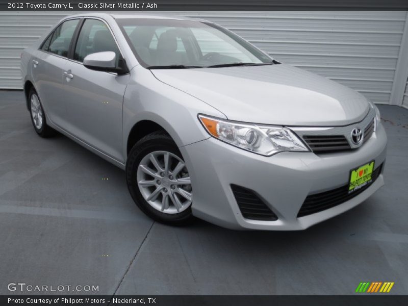 Classic Silver Metallic / Ash 2012 Toyota Camry L