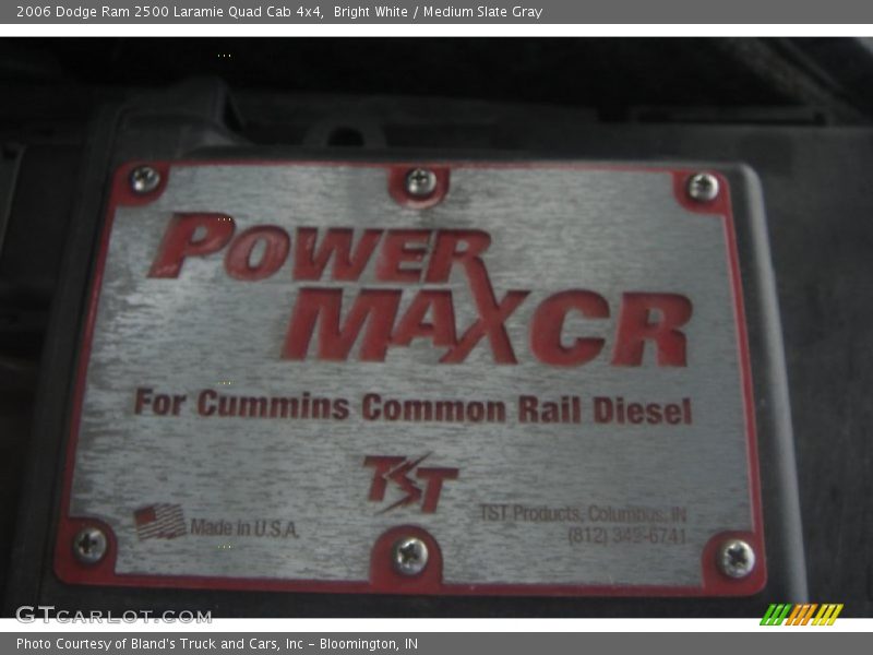Bright White / Medium Slate Gray 2006 Dodge Ram 2500 Laramie Quad Cab 4x4