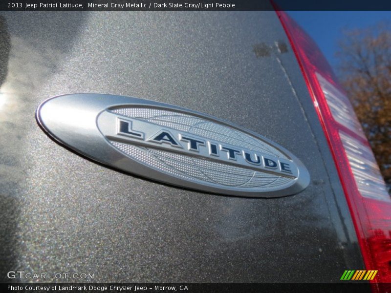 Mineral Gray Metallic / Dark Slate Gray/Light Pebble 2013 Jeep Patriot Latitude