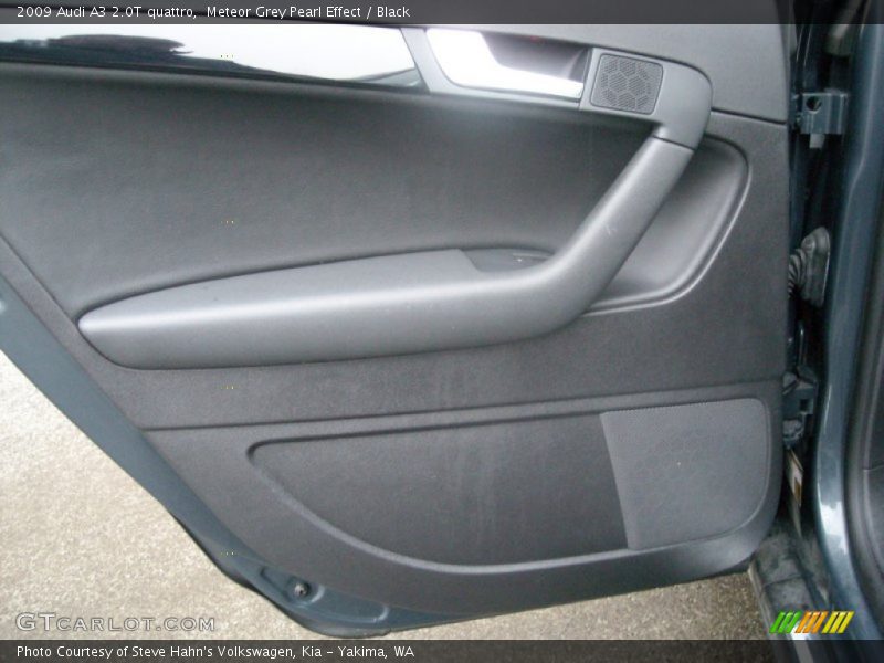 Meteor Grey Pearl Effect / Black 2009 Audi A3 2.0T quattro