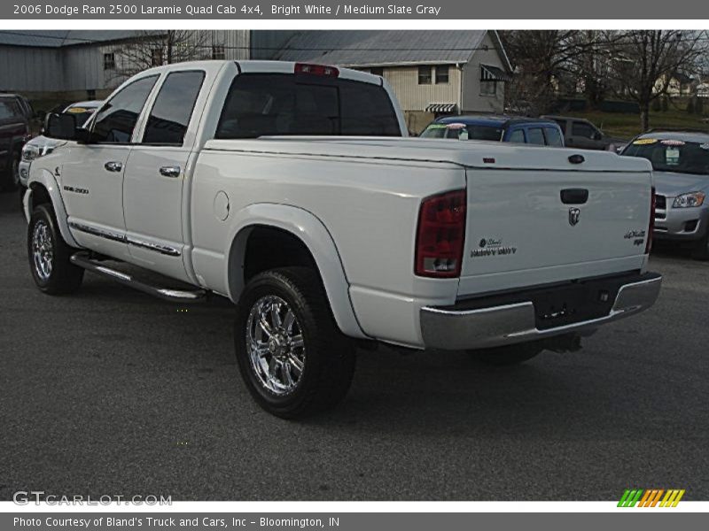 Bright White / Medium Slate Gray 2006 Dodge Ram 2500 Laramie Quad Cab 4x4