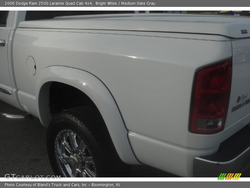 Bright White / Medium Slate Gray 2006 Dodge Ram 2500 Laramie Quad Cab 4x4