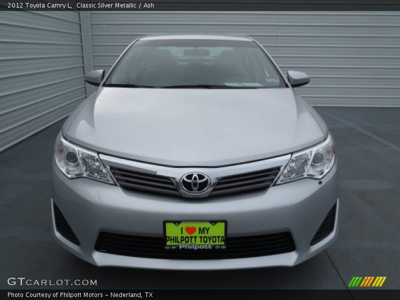 Classic Silver Metallic / Ash 2012 Toyota Camry L