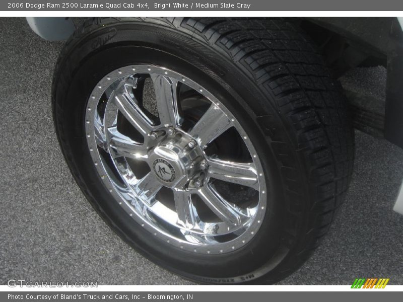 Bright White / Medium Slate Gray 2006 Dodge Ram 2500 Laramie Quad Cab 4x4