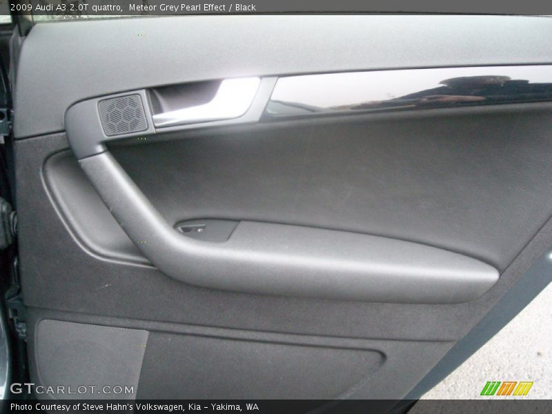Meteor Grey Pearl Effect / Black 2009 Audi A3 2.0T quattro