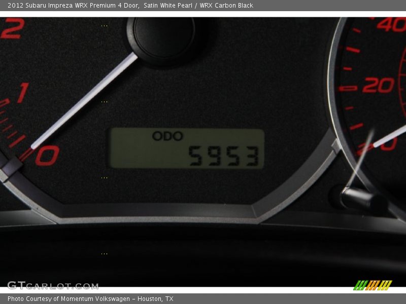 Satin White Pearl / WRX Carbon Black 2012 Subaru Impreza WRX Premium 4 Door