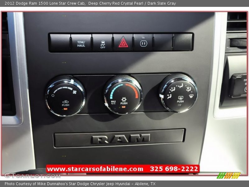 Deep Cherry Red Crystal Pearl / Dark Slate Gray 2012 Dodge Ram 1500 Lone Star Crew Cab