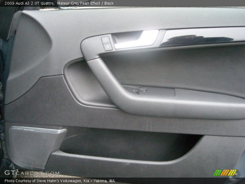 Meteor Grey Pearl Effect / Black 2009 Audi A3 2.0T quattro