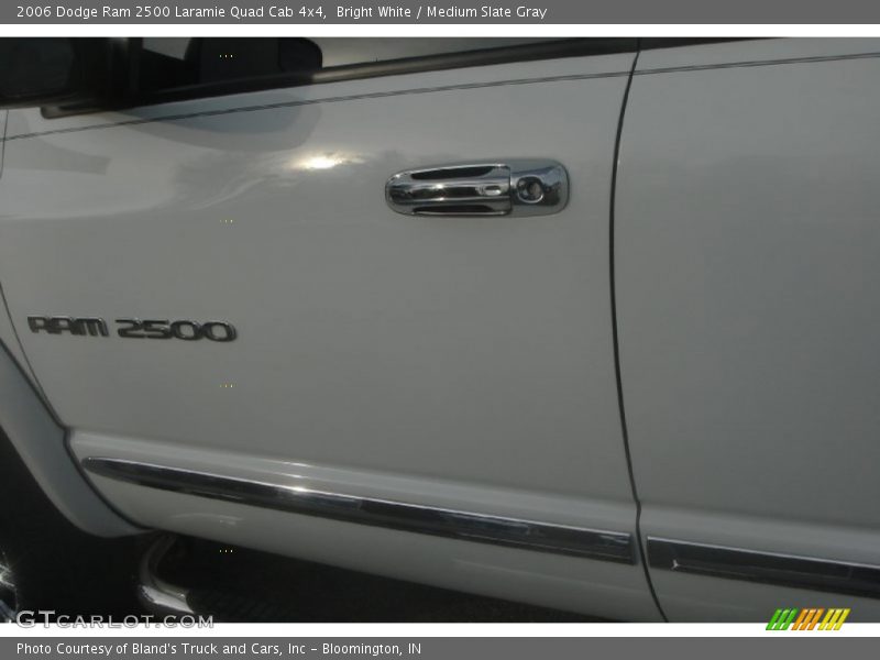 Bright White / Medium Slate Gray 2006 Dodge Ram 2500 Laramie Quad Cab 4x4