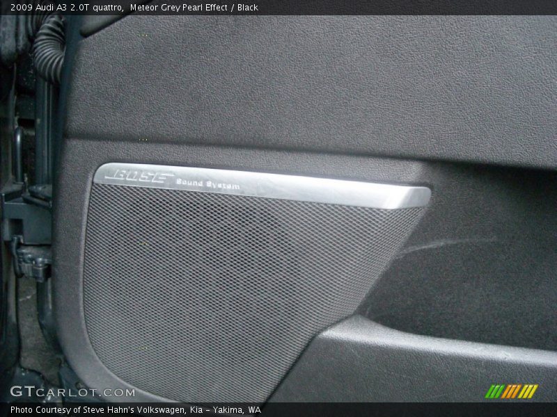 Meteor Grey Pearl Effect / Black 2009 Audi A3 2.0T quattro