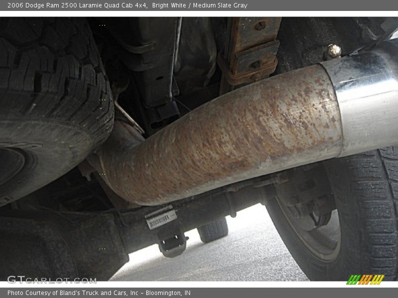 Bright White / Medium Slate Gray 2006 Dodge Ram 2500 Laramie Quad Cab 4x4