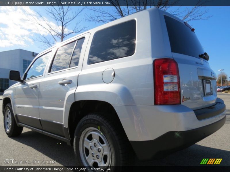 Bright Silver Metallic / Dark Slate Gray 2013 Jeep Patriot Sport