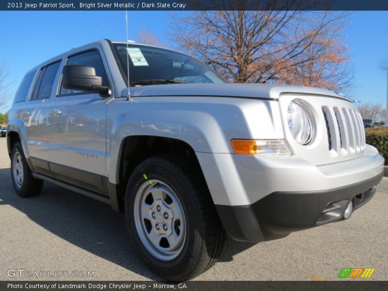 Bright Silver Metallic / Dark Slate Gray 2013 Jeep Patriot Sport