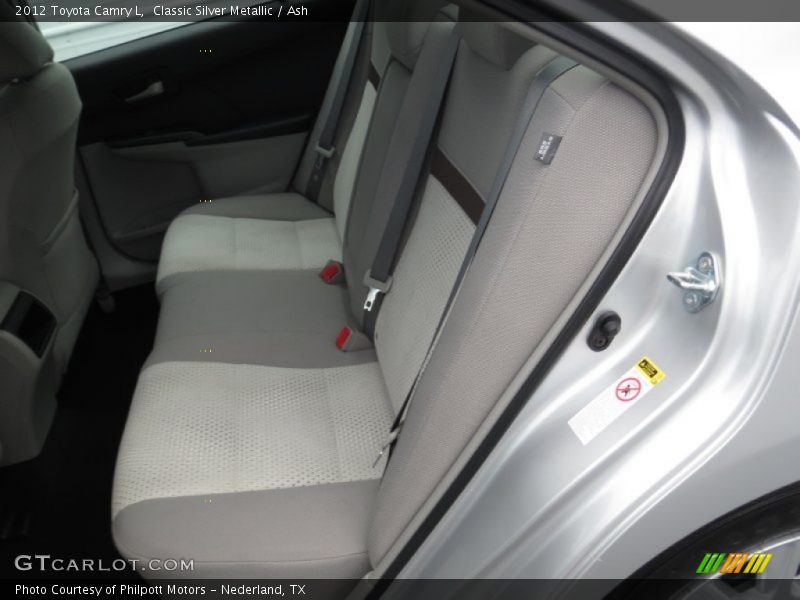 Classic Silver Metallic / Ash 2012 Toyota Camry L