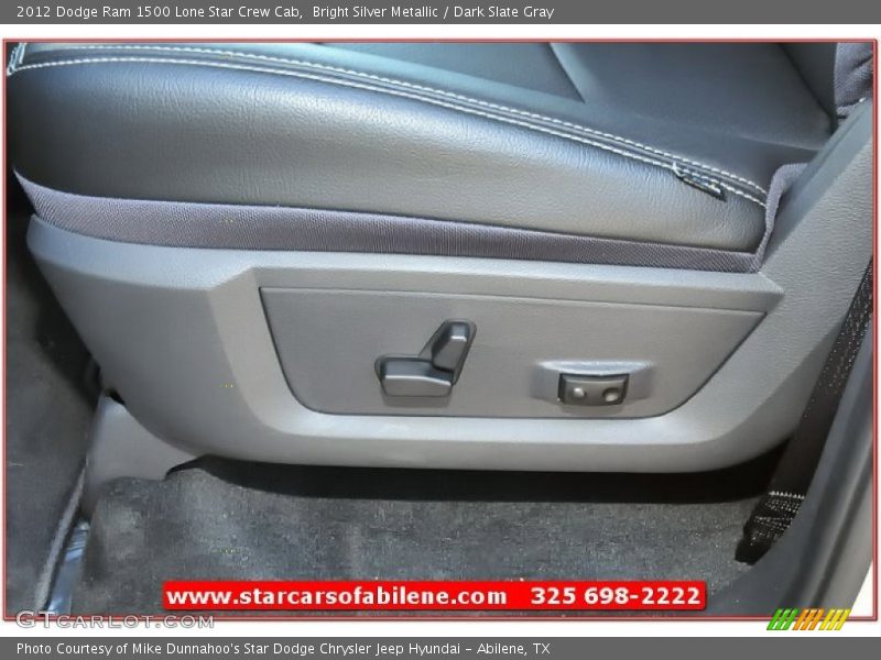 Bright Silver Metallic / Dark Slate Gray 2012 Dodge Ram 1500 Lone Star Crew Cab