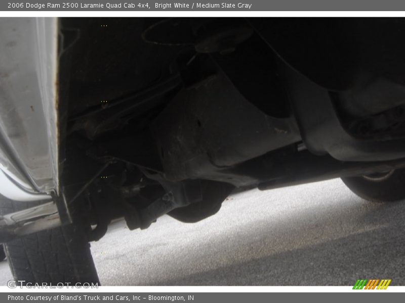 Bright White / Medium Slate Gray 2006 Dodge Ram 2500 Laramie Quad Cab 4x4