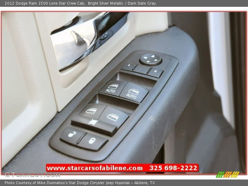 Bright Silver Metallic / Dark Slate Gray 2012 Dodge Ram 1500 Lone Star Crew Cab
