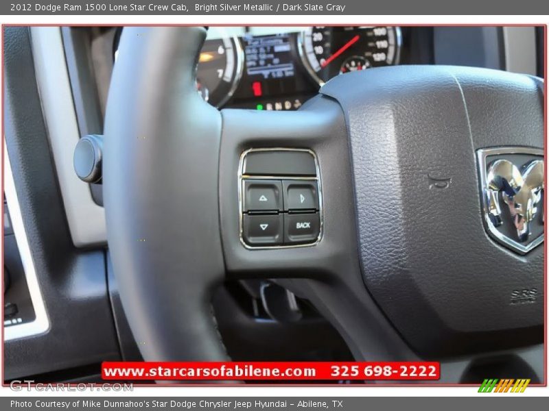 Bright Silver Metallic / Dark Slate Gray 2012 Dodge Ram 1500 Lone Star Crew Cab