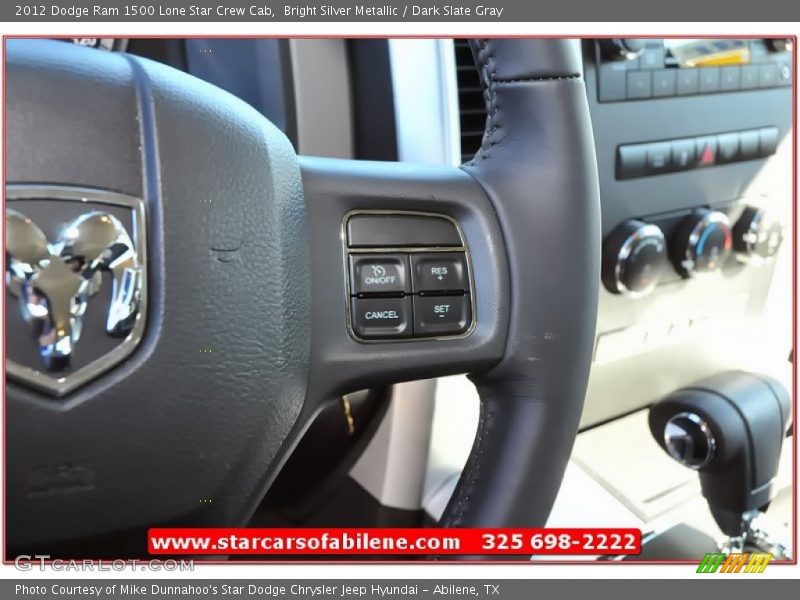 Bright Silver Metallic / Dark Slate Gray 2012 Dodge Ram 1500 Lone Star Crew Cab