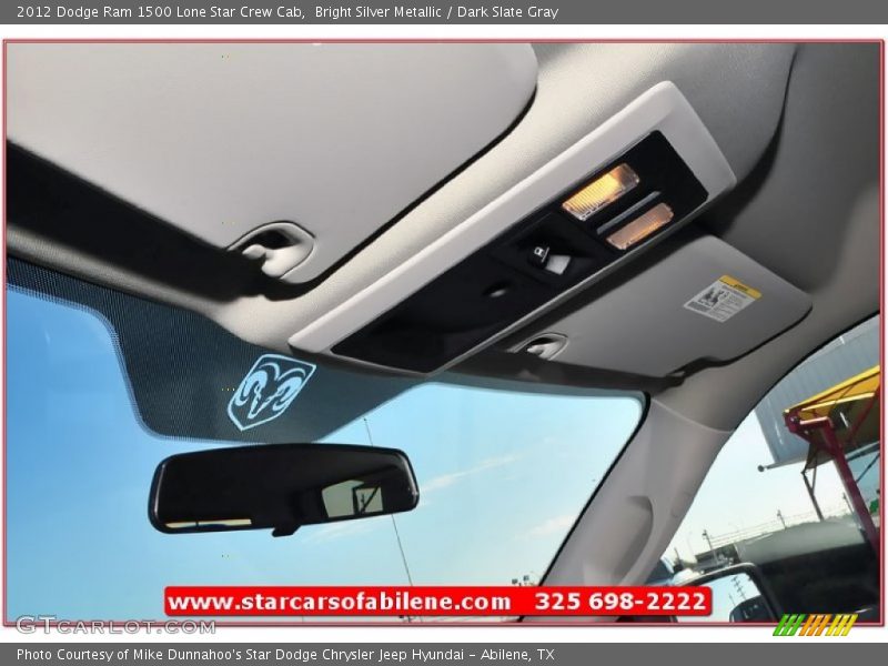 Bright Silver Metallic / Dark Slate Gray 2012 Dodge Ram 1500 Lone Star Crew Cab