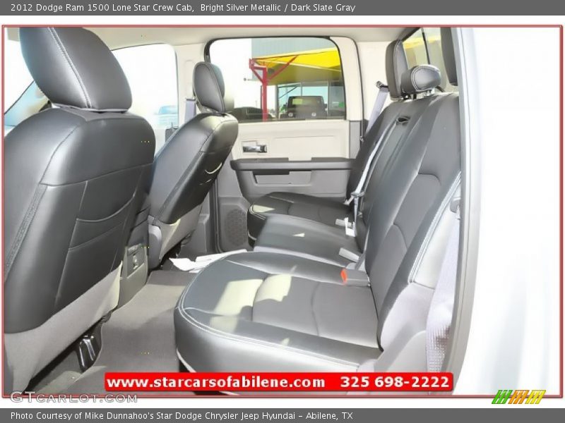 Bright Silver Metallic / Dark Slate Gray 2012 Dodge Ram 1500 Lone Star Crew Cab