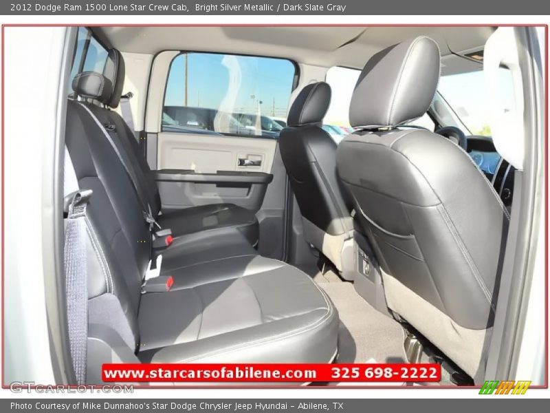 Bright Silver Metallic / Dark Slate Gray 2012 Dodge Ram 1500 Lone Star Crew Cab
