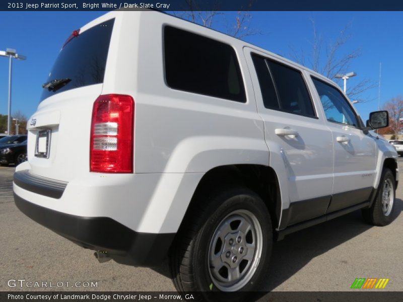 Bright White / Dark Slate Gray 2013 Jeep Patriot Sport