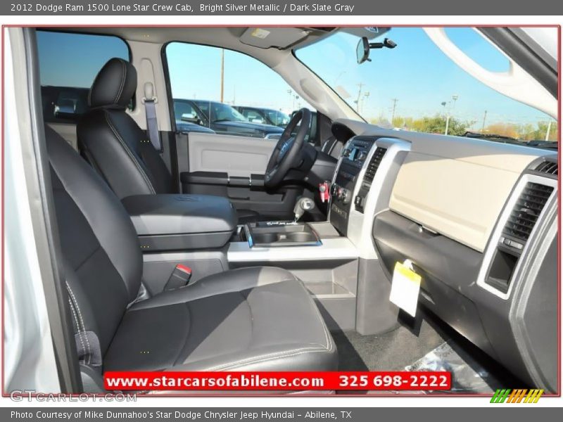 Bright Silver Metallic / Dark Slate Gray 2012 Dodge Ram 1500 Lone Star Crew Cab
