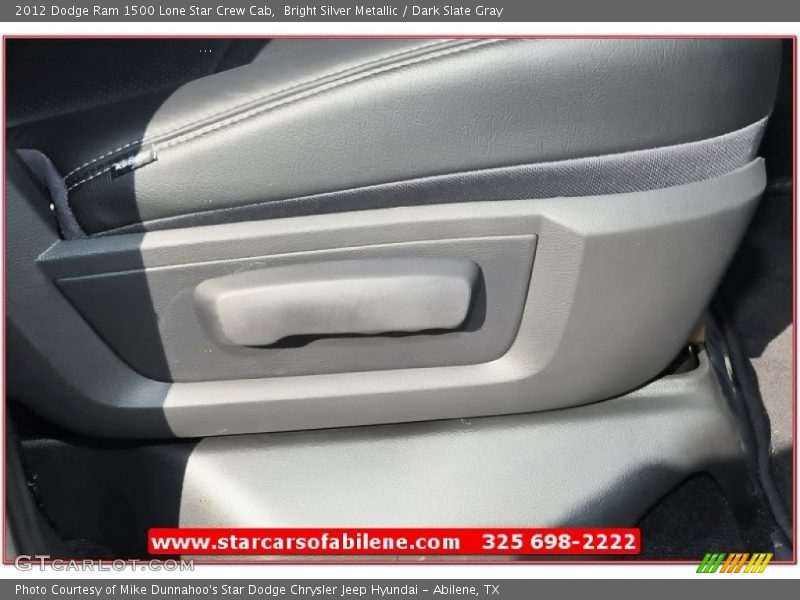 Bright Silver Metallic / Dark Slate Gray 2012 Dodge Ram 1500 Lone Star Crew Cab