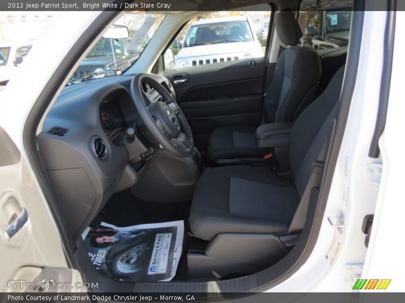 Bright White / Dark Slate Gray 2013 Jeep Patriot Sport