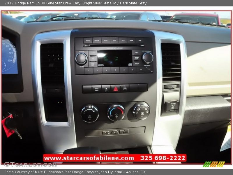 Bright Silver Metallic / Dark Slate Gray 2012 Dodge Ram 1500 Lone Star Crew Cab