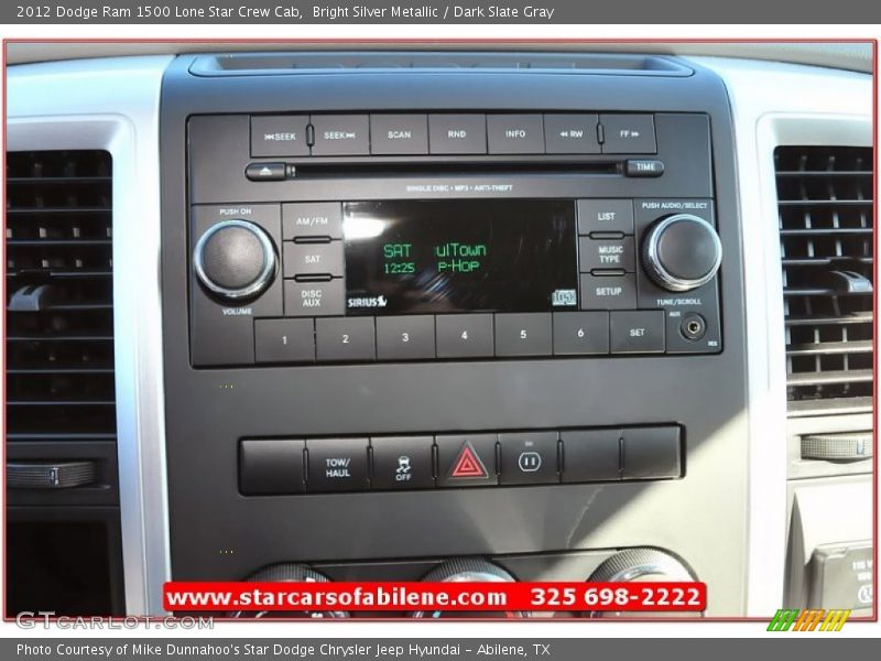 Bright Silver Metallic / Dark Slate Gray 2012 Dodge Ram 1500 Lone Star Crew Cab