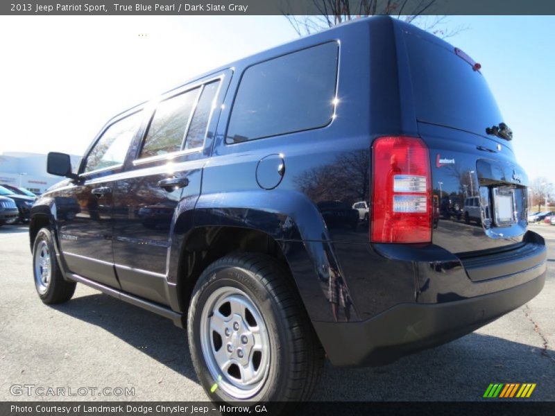 True Blue Pearl / Dark Slate Gray 2013 Jeep Patriot Sport