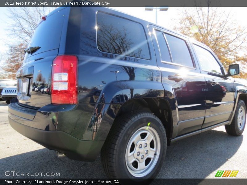 True Blue Pearl / Dark Slate Gray 2013 Jeep Patriot Sport